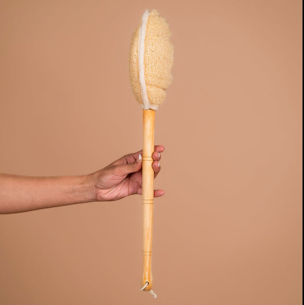 Egyptian Loofah - Wooden Back Scrubber - NILE SCRUBZ