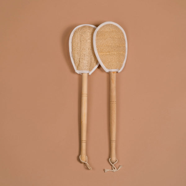 Egyptian Loofah - Wooden Back Scrubber - NILE SCRUBZ